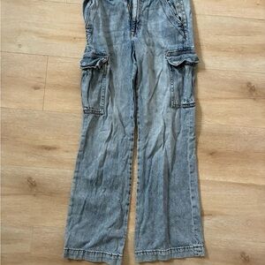 Aeropostale High Rise Wide Leg Denim